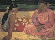 Paul Gauguin Tahitian Women on the beach (mk07) Spain oil painting reproduction